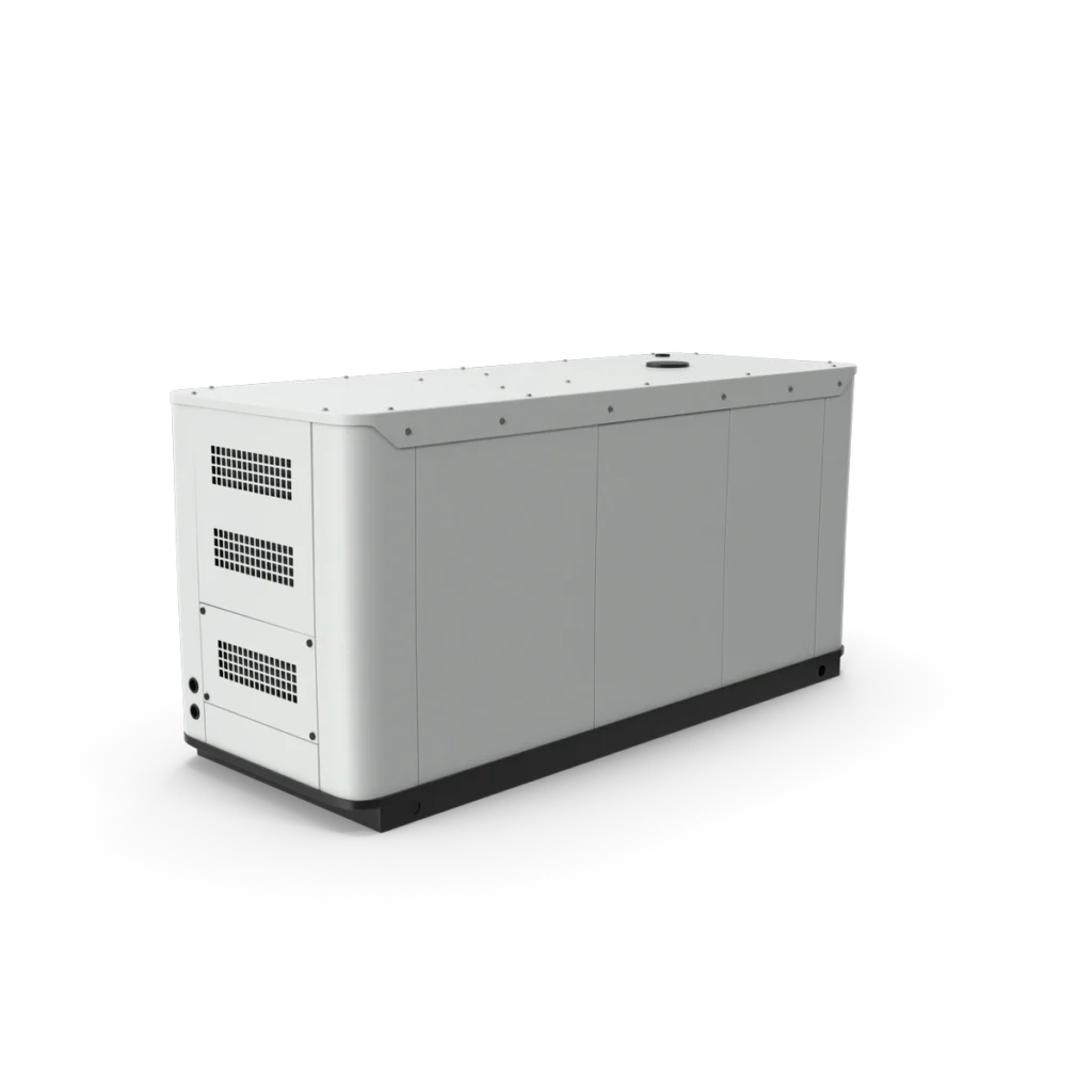 Standby generator unit providing backup power for a home during electrical outages